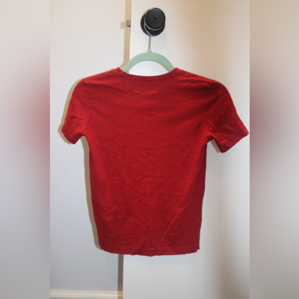 Vintage Y2K Abercrombie & Fitch Red V-Neck Baby Tee XS - Picture 3 of 3